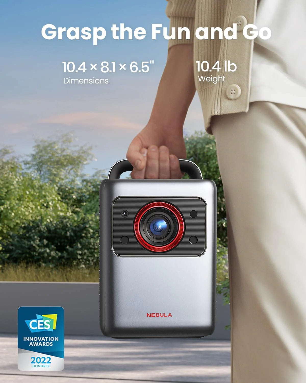 Proyector 4K Láser con imagen nítida incluso con luz ambiente